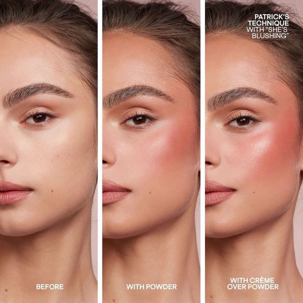 Міні рум'яна PATRICK TA Mini Major Headlines Double-Take Cr&egrave;me & Powder Blush Duo - She's Seductive 2921798838 фото