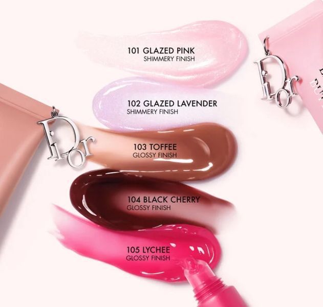 Блеск для губ с пептидами и керамидами DIOR Addict Lip Glow Butter оттенок 101 Glazed Pink 000067 фото