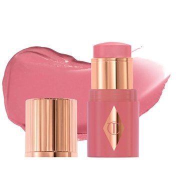 Рум'яна для щік та губ у формі стіка Charlotte Tilbury Mini Unreal Lip + Cheek Glow Blush Stick відтінок Rosy Glow, міні 3 гр  111003 фото