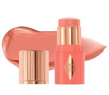 Рум'яна для щік та губ у формі стіка Charlotte Tilbury Mini Unreal Lip + Cheek Glow Blush Stick відтінок Peachy Glow, міні 3 гр  111004 фото