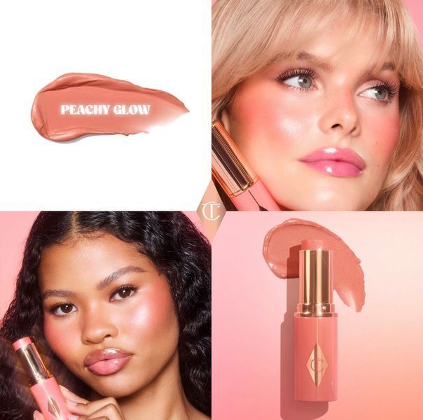 Румяна для щек и губ в форме стика Charlotte Tilbury Mini Unreal Lip + Cheek Glow Blush Stick оттенок Peachy Glow, мини 3 гр 111004 фото