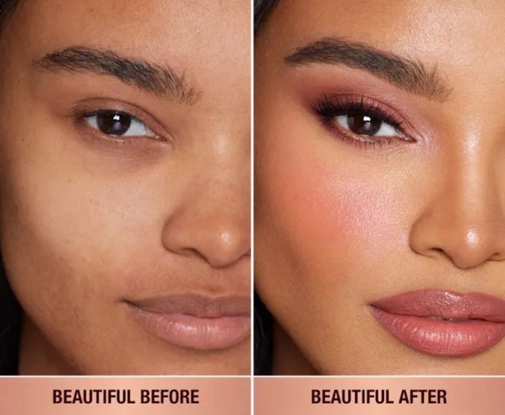 Матовые кремовые румяна Charlotte Tilbury Pillow Talk Matte Beauty Blush - Peach Pop, 12 мл 000075 фото