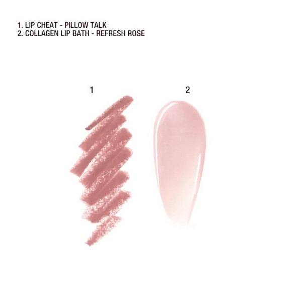 Набор для губ Charlotte Tilbury Fresh Pink Lip Duo (Pillow Talk / Refresh Rose) 2884507 фото