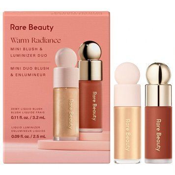 Набор для лица (румяна и хайлайтер) Rare Beauty by Selena Gomez Mini Warm Radiance Blush & Luminizer Duo​ Makeup Gift Set 2917657947 фото