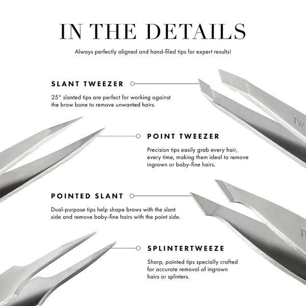Пинцет для бровей TWEEZERMAN Pink Perfection Slant Tweezer, 9 см 2822257692 фото