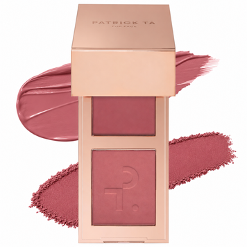Міні рум'яна PATRICK TA Mini Major Headlines Double-Take Cr&egrave;me & Powder Blush Duo, відтінок She Goes To The Gym 2889868318 фото