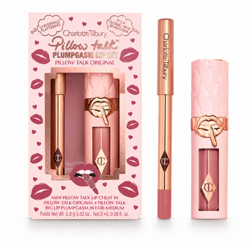 Набір для губ Charlotte Tilbury Pillow Talk Plumpgasm Lip Kit відтінок Pillow Talk  666743 фото